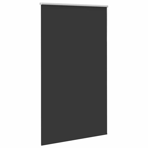 vidaXL Ролетна щора Blackout Black 125x230 cm Ширина на плата 121,6 cm