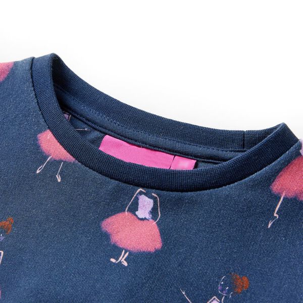 Детска рокля, тъмносиня, 92