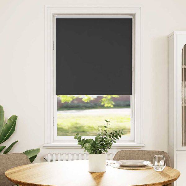 vidaXL Ролетна щора Blackout Black 85x150 cm Ширина на плата 80,7 cm
