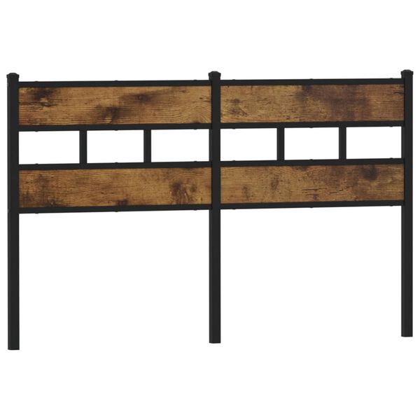 vidaXL Горна табла, опушен дъб, 150 см, желязо и инженерно дърво