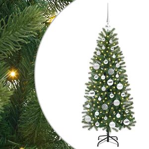 vidaXL С изкуствено коледно дърво Зелен 120 cm PE и PVC
