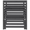 vidaXL Компостер, сив, 82,5x82,5x99,5 см, борово дърво масив