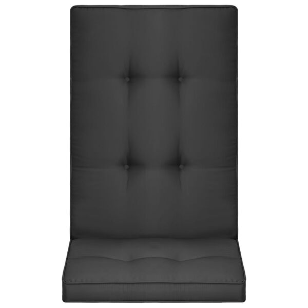 vidaXL Възглавници за градински столове, 2 бр, антрацит, 120x50x5 см