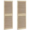 vidaXL Врата за шкаф с врата 2 бр. Натурално 170 x 2,1 x 59,5 см