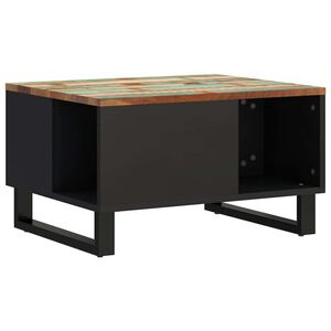 vidaXL Маса за кафе, 60x50x35 см, регенерирано дърво масив