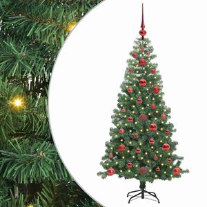 vidaXL Коледно дърво Зелен 120 cm ПВЦ