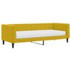 vidaXL Канапе с матрак, жълто, 80x200 см, кадифе