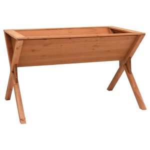 vidaXL Градинска повдигната леха, 90x55x56 см, чам