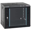 vidaXL Мрежов кабинет със съхранение Черно 53 x 45 x 45 см Стомана