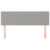 vidaXL Табла за легло, светло сива, 144x5x78/88 см, плат