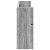 vidaXL Етажерка за списания с рафт 2 pcs Сив Сонома 60 x 12 x 30 см