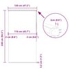 vidaXL Ролетна щора за душ с касета 120x240 см Ширина на плата 116 см