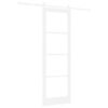 vidaXL Преплъзваща се врата ORKDAL Бяло 78 x 232 см