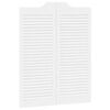 vidaXL Врати с люлеещо се отваряне Бяло 100 x 40 cm