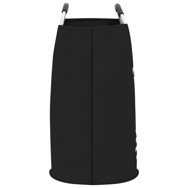 vidaXL Кош за сортиране на пране, черен