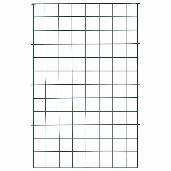 vidaXL Комплект ограда за езеро 8 pcs Зелен 50 x 80 cm Стомана