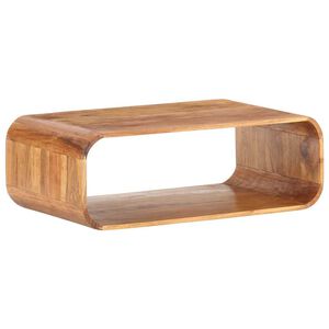 vidaXL Маса за кафе, 90x50x30 см, акациево дърво масив