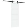 vidaXL Преплъзваща се врата 78 x 202 cm Инженерна дървесина