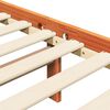 vidaXL Рамка за легло Кафяво с восъчно покритие 205,5 x 185,5 x 100 см