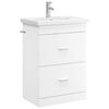 vidaXL Комплект мебели за баня Бяло 61 x 40 x 84,5 см
