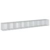 vidaXL Габионна кошница с покритие, 950x100x100 см, поцинковано желязо