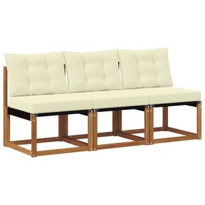 vidaXL 3 Брой Външен среден диван