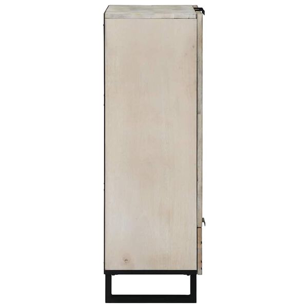 vidaXL Шкафове и стелажи за съхранение на медии с чекмедже Бял и черен