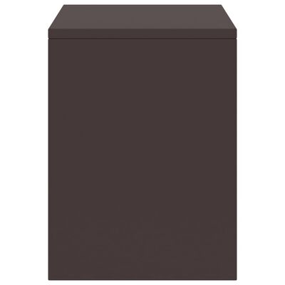vidaXL Нощни шкафчета, 2 бр, тъмнокафяви, 35x30x40 см, бор масив