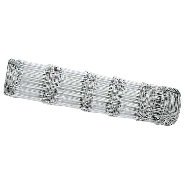 vidaXL Ограда за пасища Сребрист 25 x 0.8 m Поцинкована стомана