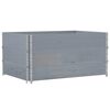 vidaXL Палетни страници, сив, 3 бр, 120x80 см, борова дървесина масив