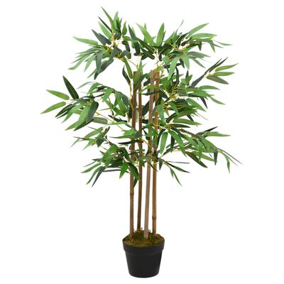 vidaXL Изкуствено бамбуково растение Twiggy със саксия 90 см