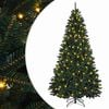 vidaXL Изкуствено коледно дърво с хингед 210 см 400 LED светодиода