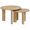 vidaXL Nesting маси за кафе 2 бр. Бяло &Oslash; 50 x 40 см