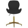 335048 vidaXL Swivel Dining Chairs 2 pcs Black Velvet