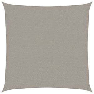 vidaXL Платно-сенник, 160 г/м&sup2;, квадратна, светлосив, 3x3 м, HDPE