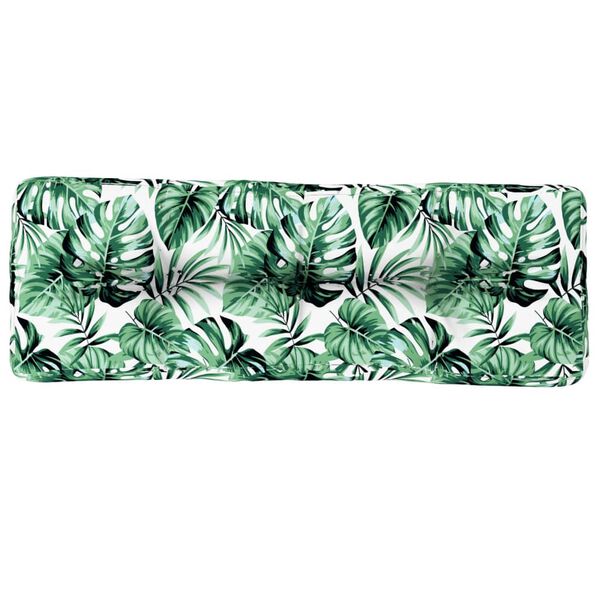 vidaXL Палетна възглавница, на листа, 120x40x12 см, текстил