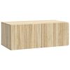 vidaXL Стенно монтиран ТВ шкаф Дъб сонома 78,5 x 41 x 30 см