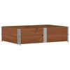 vidaXL Палетни страници, кафяв, 2бр, 150x100см, борова дървесина масив