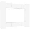 vidaXL Комплект ТВ шкафове от 8 части инженерно дърво Бял гланц