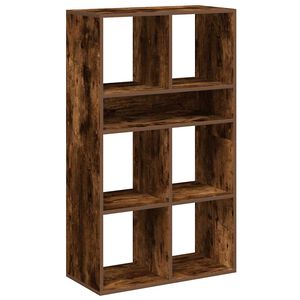 vidaXL Библиотека, опушен дъб, 66x31x112 см, инженерно дърво