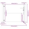 vidaXL Градинска порта 100x75 см, кортенова стомана