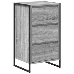 vidaXL Служебен шкаф Сив Сонома 42 x 36 x 75.5 см Инженерно дърво