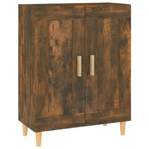 vidaXL Сайдборд, опушен дъб, 69,5x34x90 см, инженерно дърво