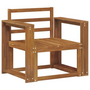 vidaXL Външен диван Солидно акациево дърво Естествен