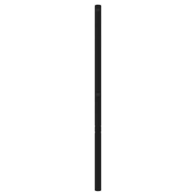 vidaXL Метална табла за глава, черна, 180 см
