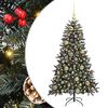 vidaXL С изкуствено коледно дърво с 150 LED светодиода Зелен 120 cm