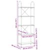 vidaXL Рафт за книги Сонома дъб 60 x 30 x 183 см Инженерно дърво