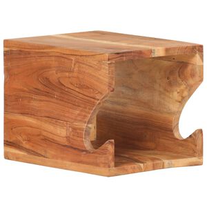 vidaXL Стенна стойка за велосипед, 35x25x25 см, акациево дърво масив