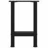 vidaXL Крака за масичка за кафе, черни, 2 бр., 38 x (42-43) см, стомана