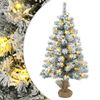 vidaXL Мини Коледно Дърво 45 см 25 LED светодиода Топло бяло ПВЦ